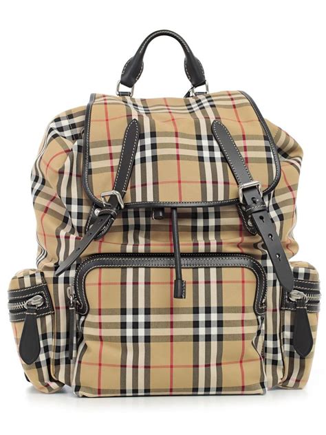 burberry large rucksack sale|burberry vintage check backpack.